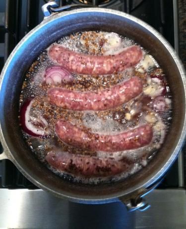 Bring your beer to a simmer then back down to poach