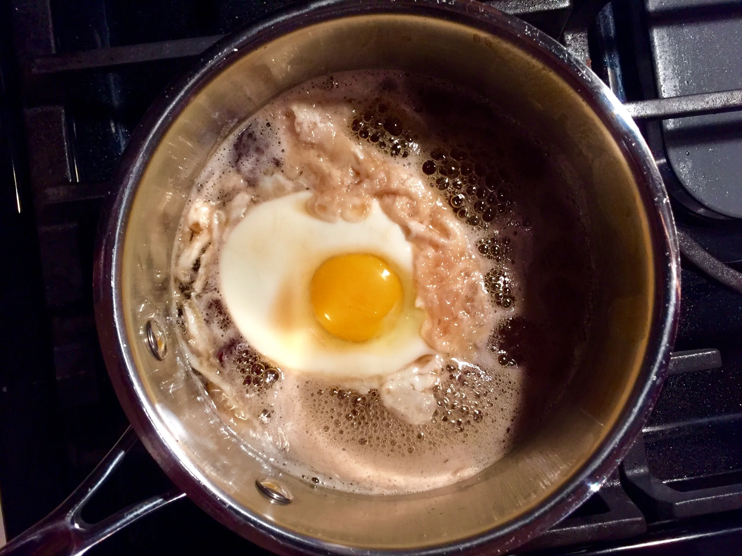 Poaching in maple syrup