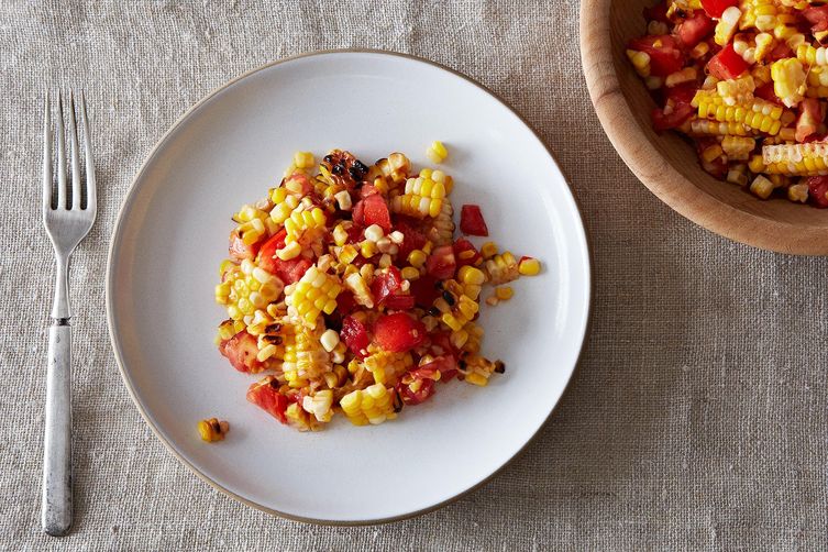 Grilled Corn and Tomato Salad with my SOUL-LICIOUS Soul Food Seasoning 
