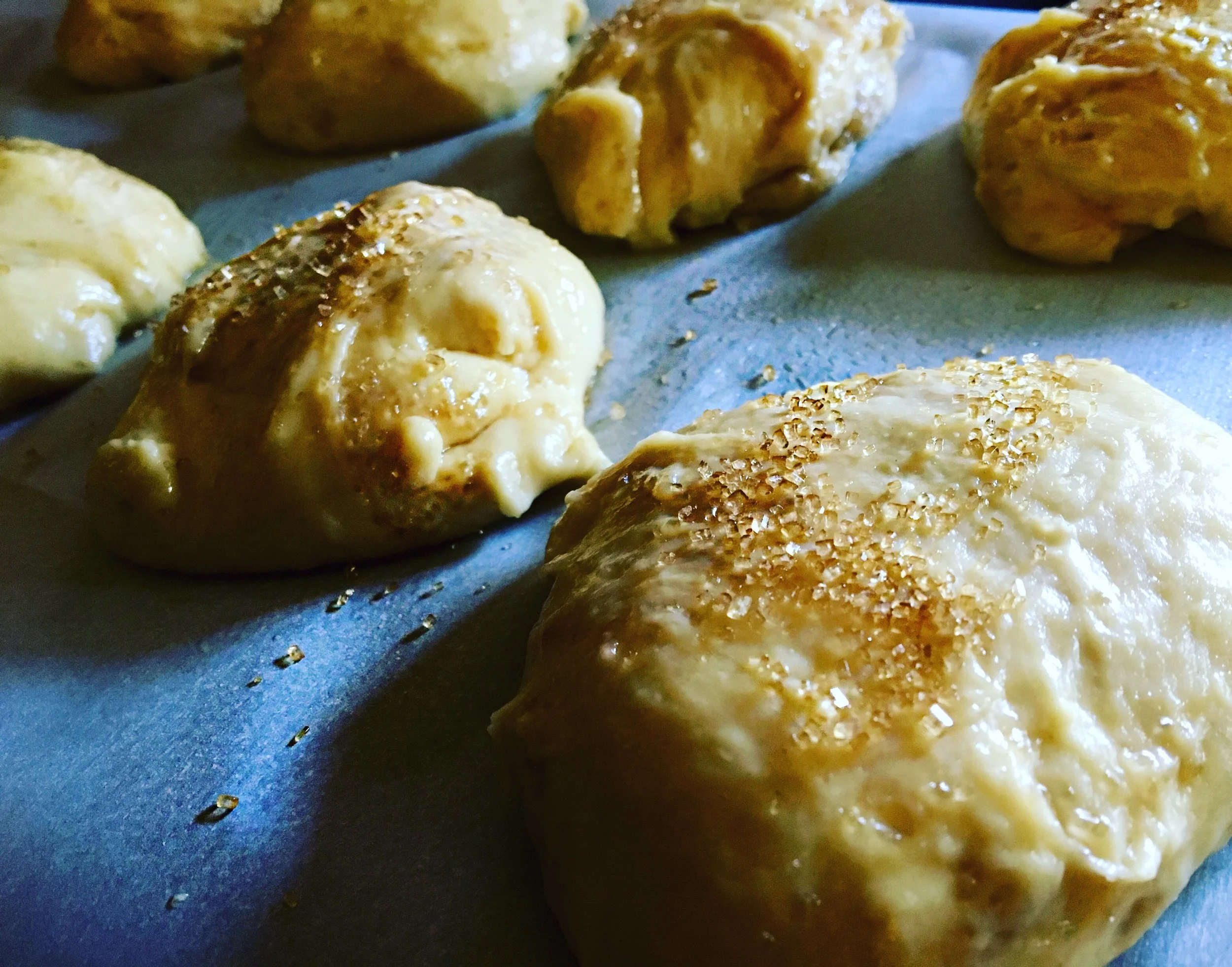 Liège dough ready fro the waffle iron