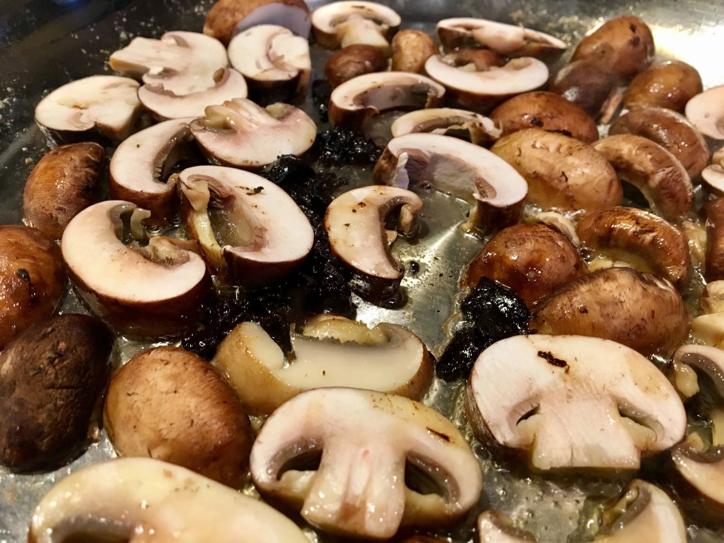 Browning crimini mushrooms before adding to any dish really brings out their flavor. 