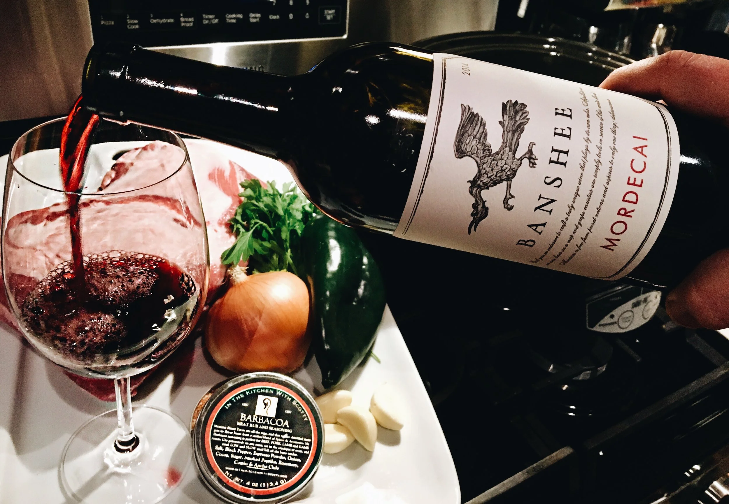 Actually, the first step of this recipe is to pour a nice glass of wine. 