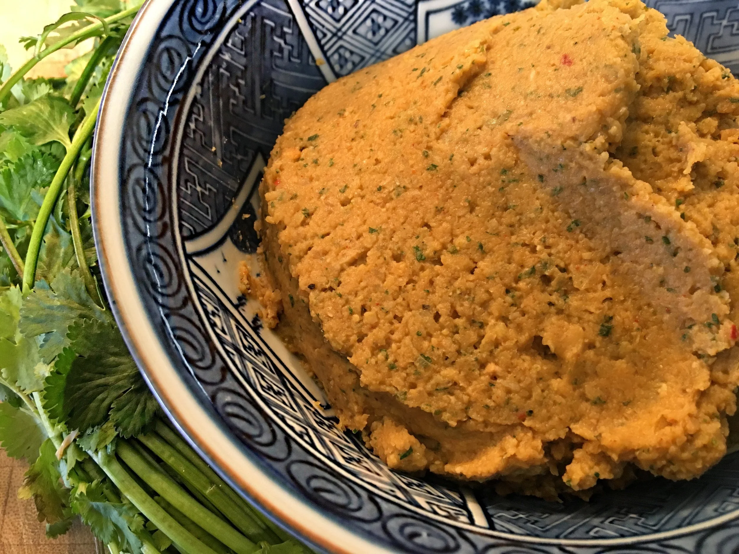 Let the falafel dough rest a bit before you start frying. 