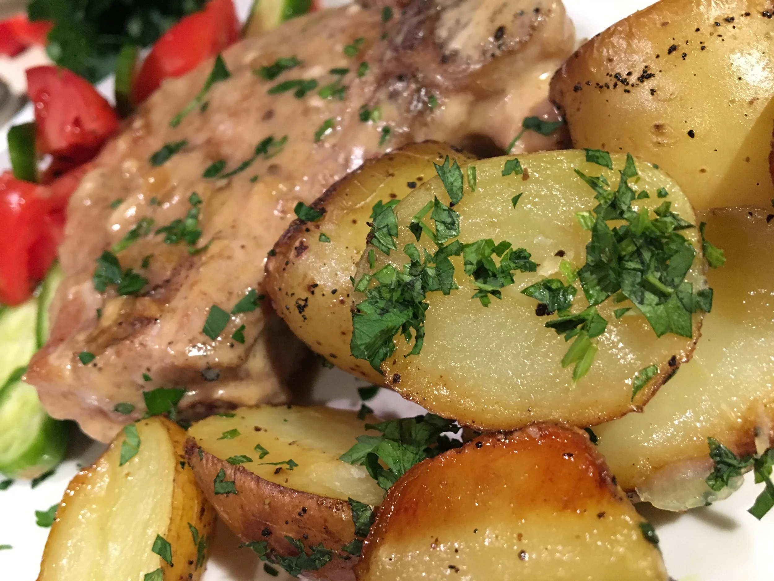 A wonderful side dish...especially with "smothered" pork chops. 