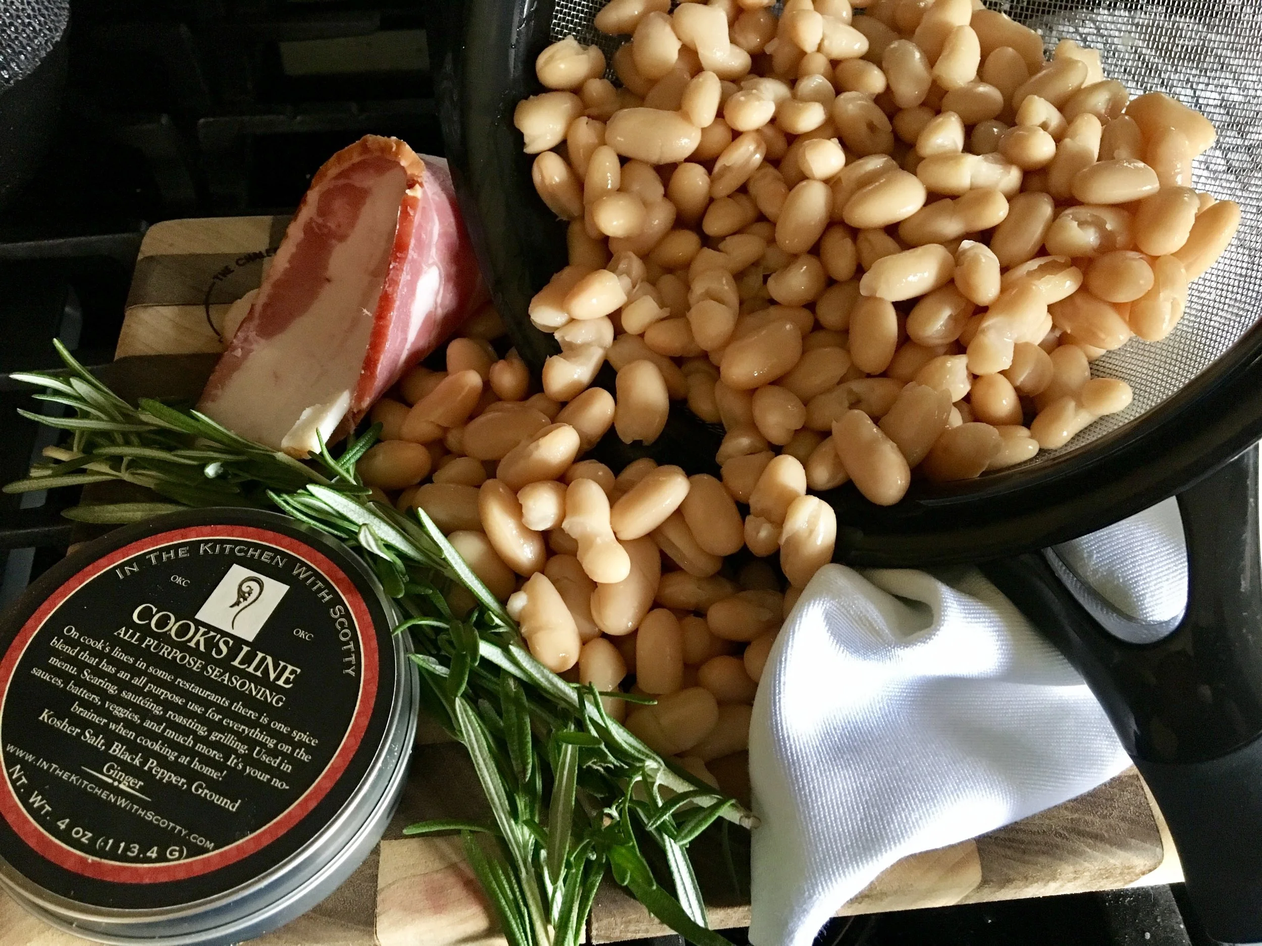 All the good stuff! Including my Cook's Line All Purpose Seasoning ! 