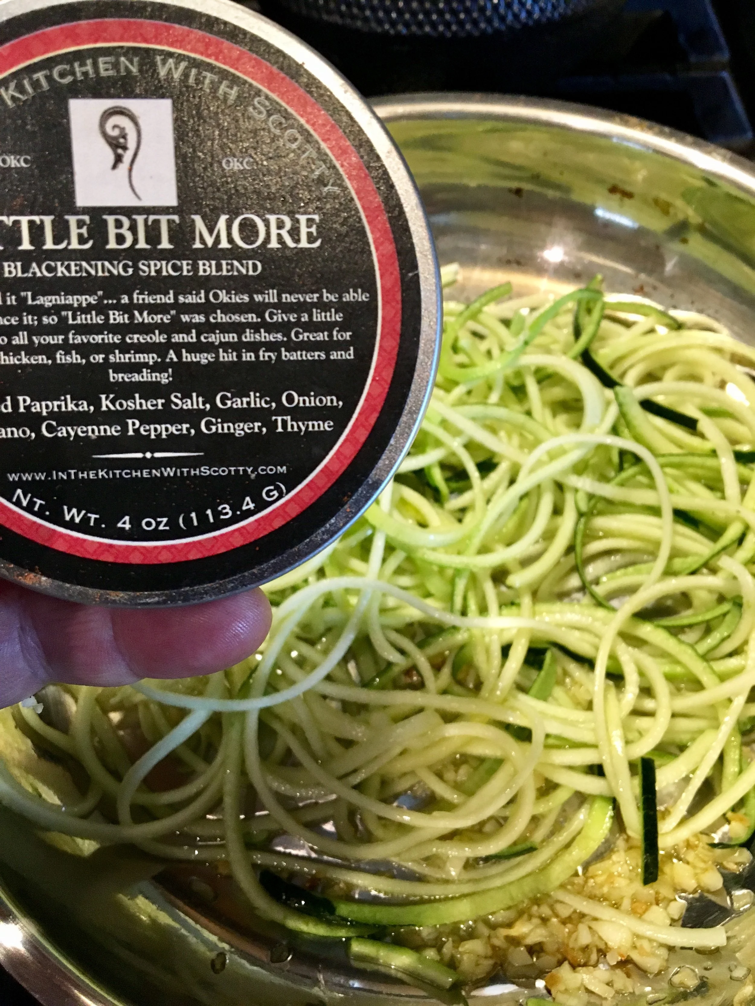 Zucchini Noodles and Little Bit More Seasoning... perfect match! 