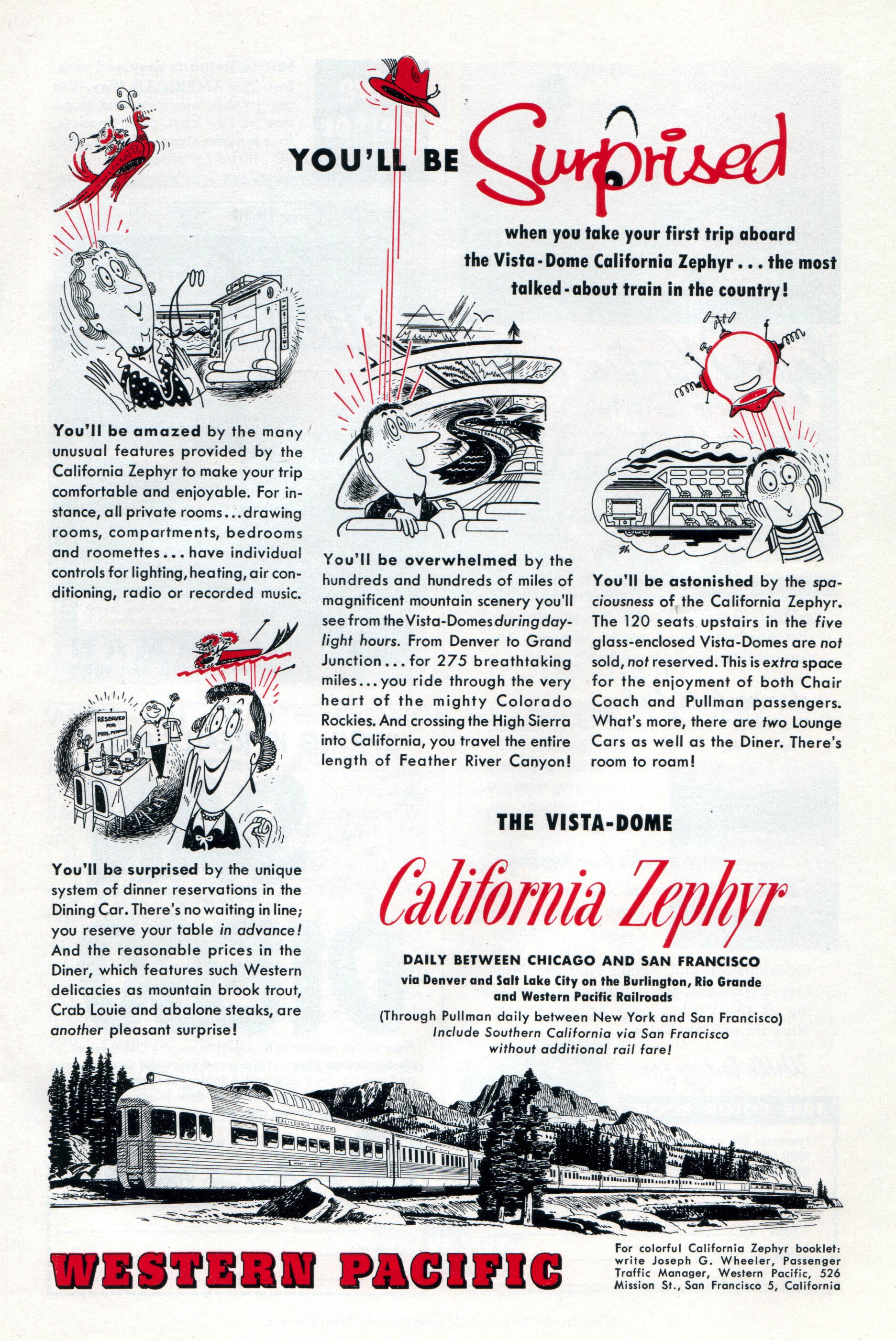 Late 1950's featuring Crab Louie and Abalone Steaks 