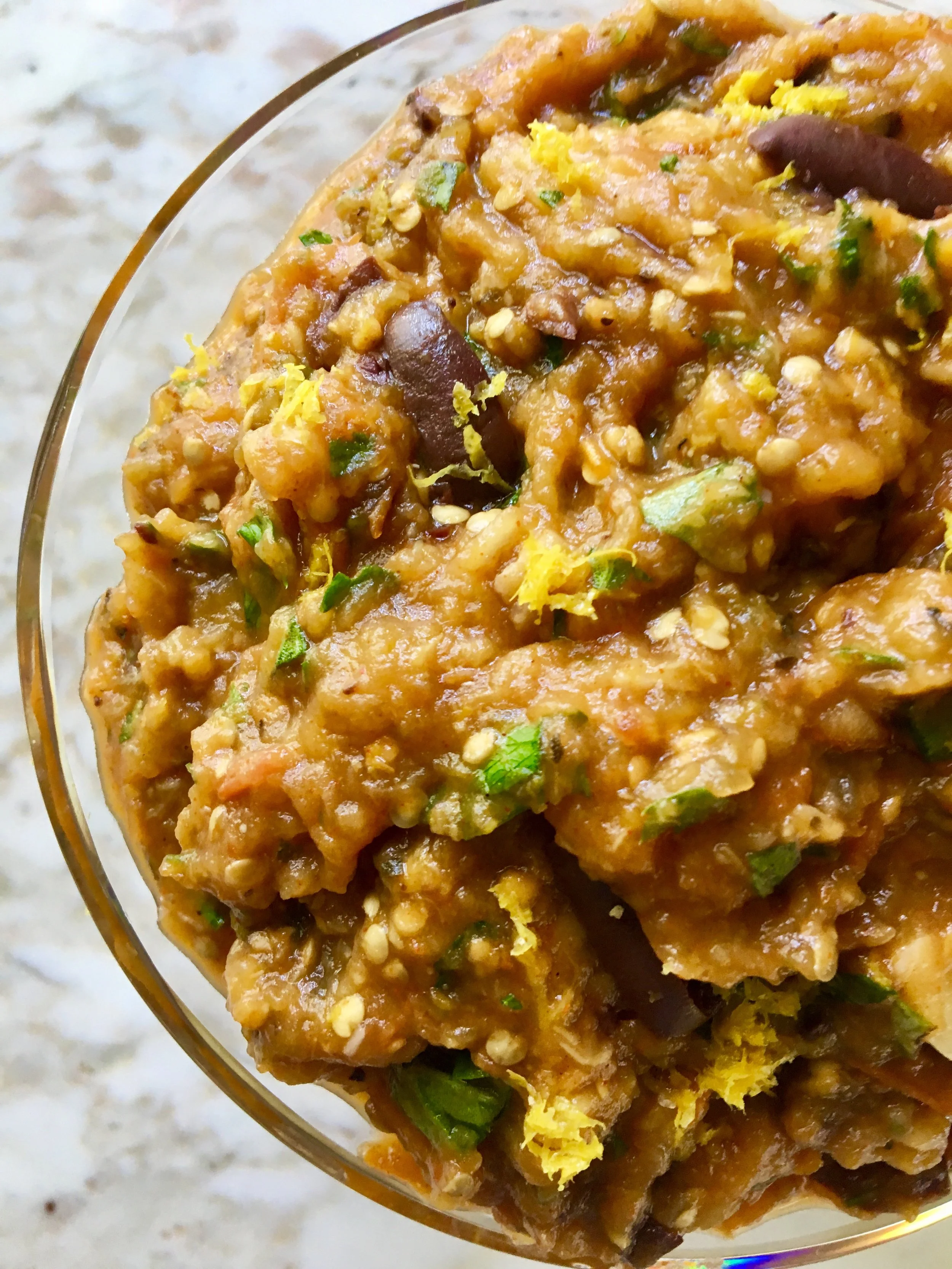 Bright, flavorful, Tapenade.