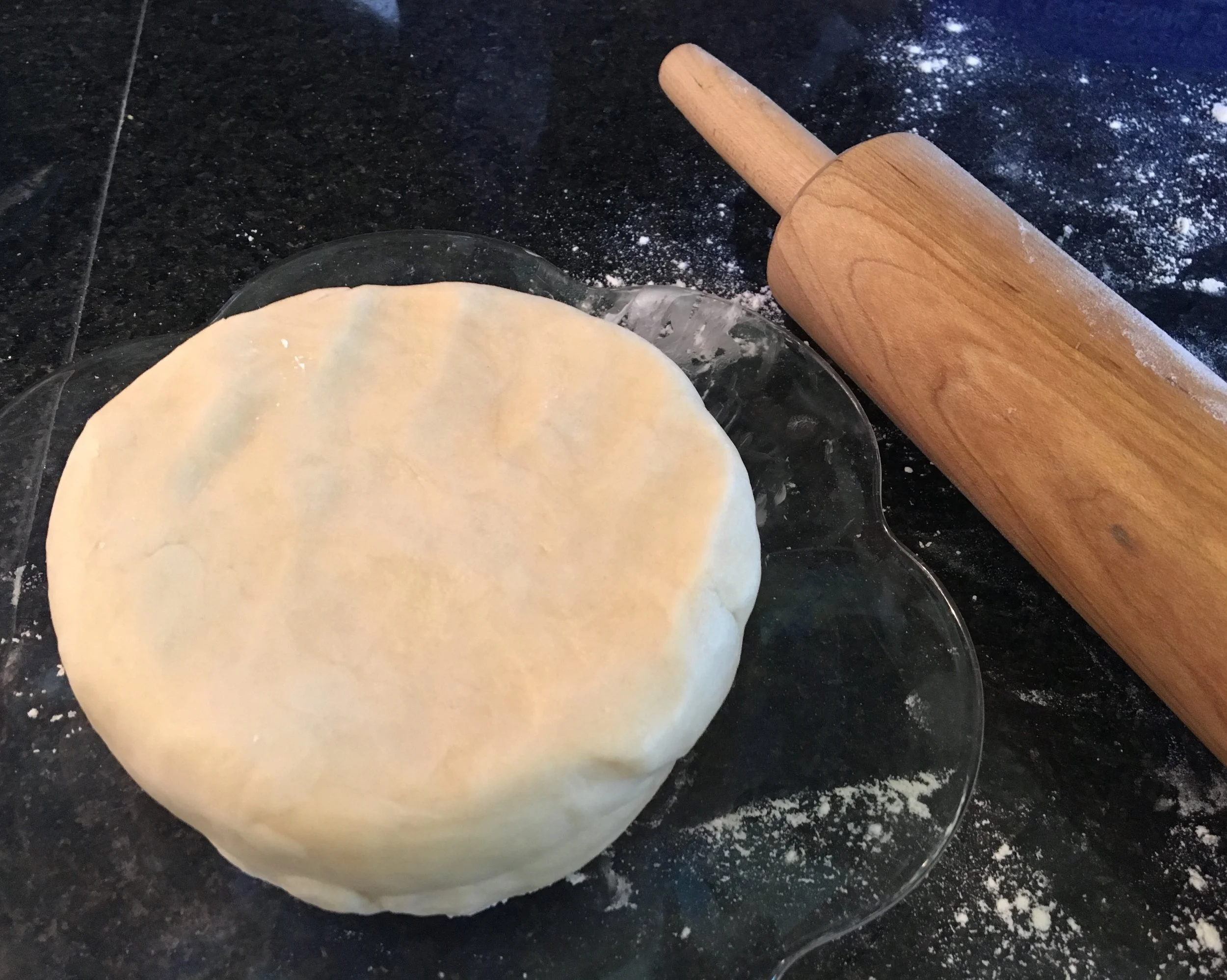 Gently and quickly work the dough to a nice satiny ball, then flatten. Wrap and chill for one hour or more before using. 