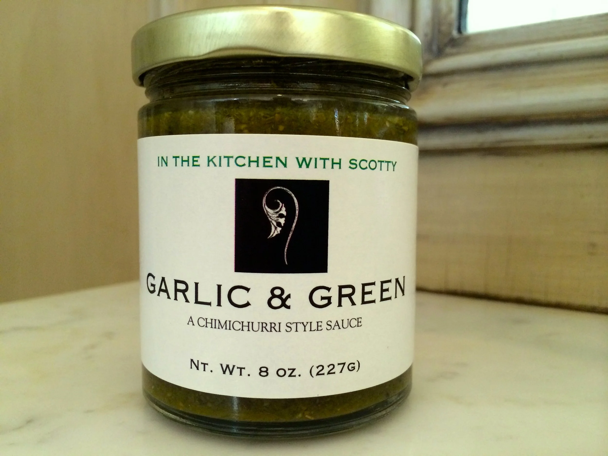 In The Kitchen With Scotty "Garlic and Green" Chimichurri Sauce