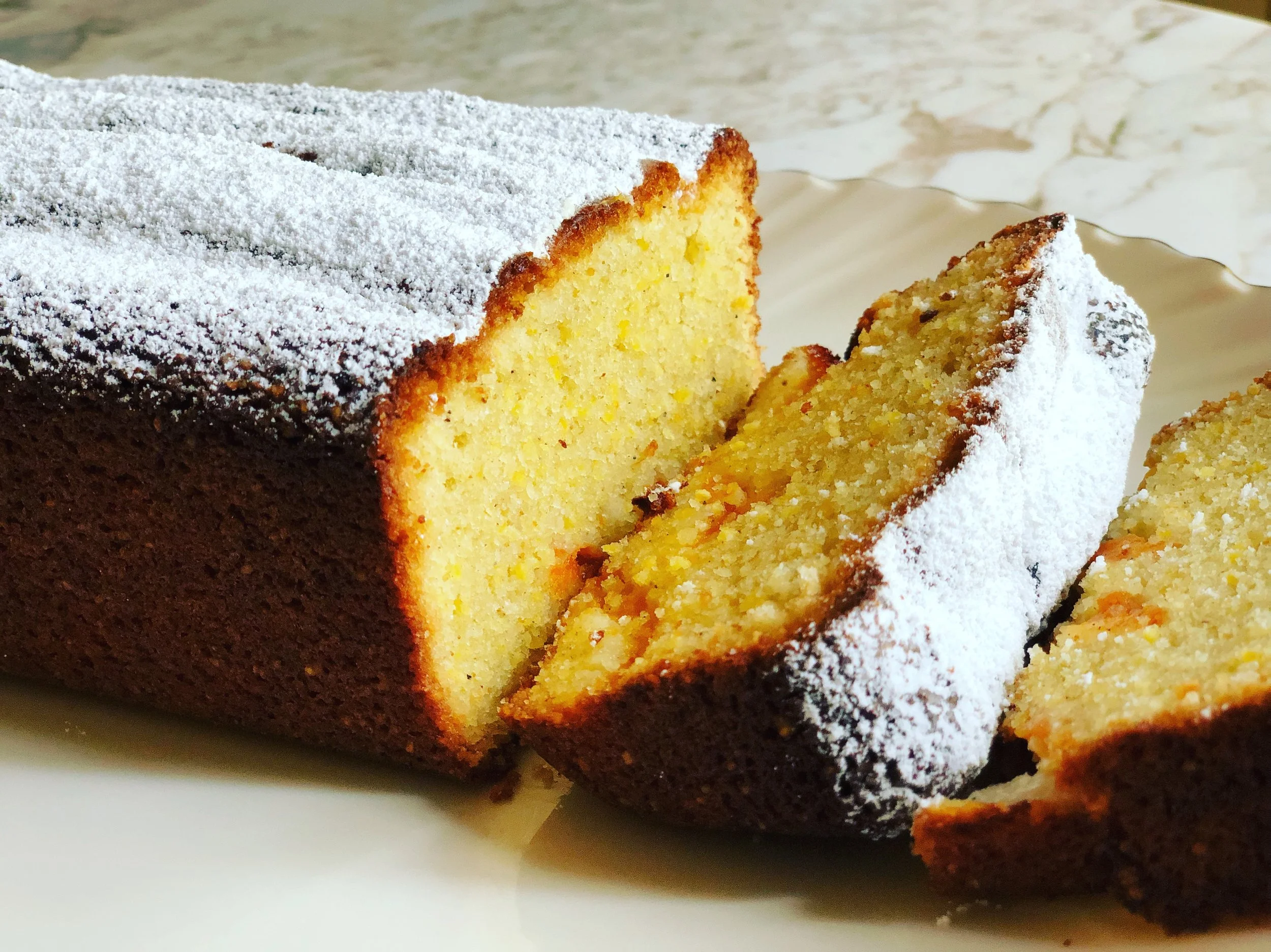 Polenta Almond Cake With Apricot Orange In The Kitchen With Scotty