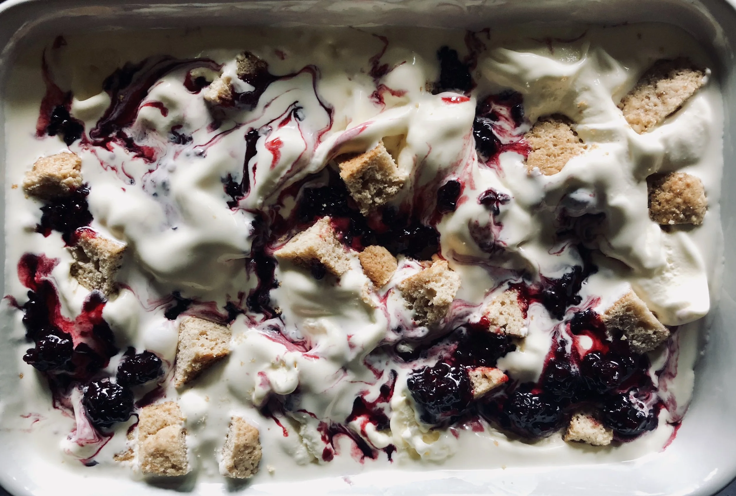 A Delicious Mess.. ready to set-up in the freezer overnight. 