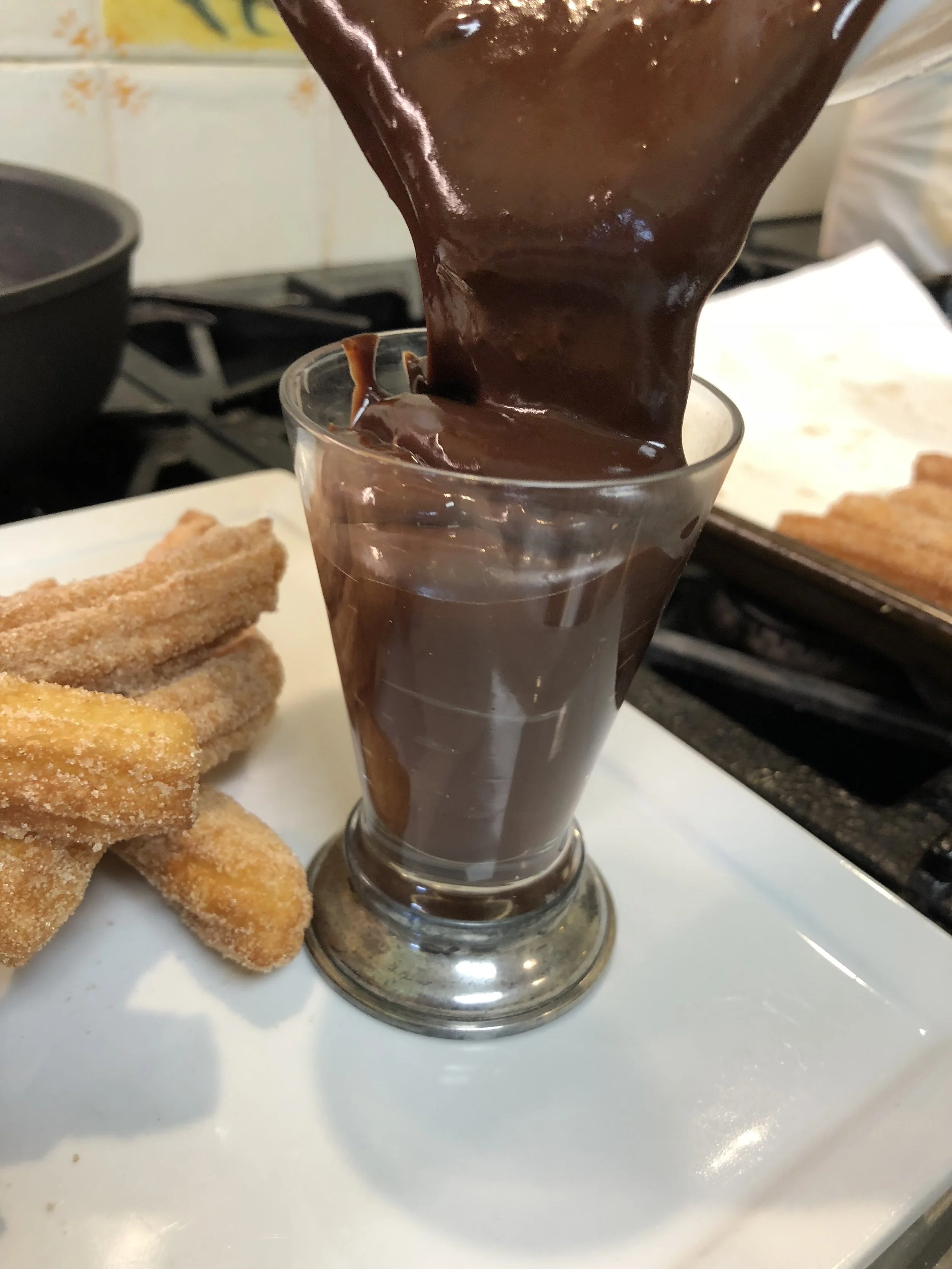 Delicious Chocolate Ganache for dipping! 