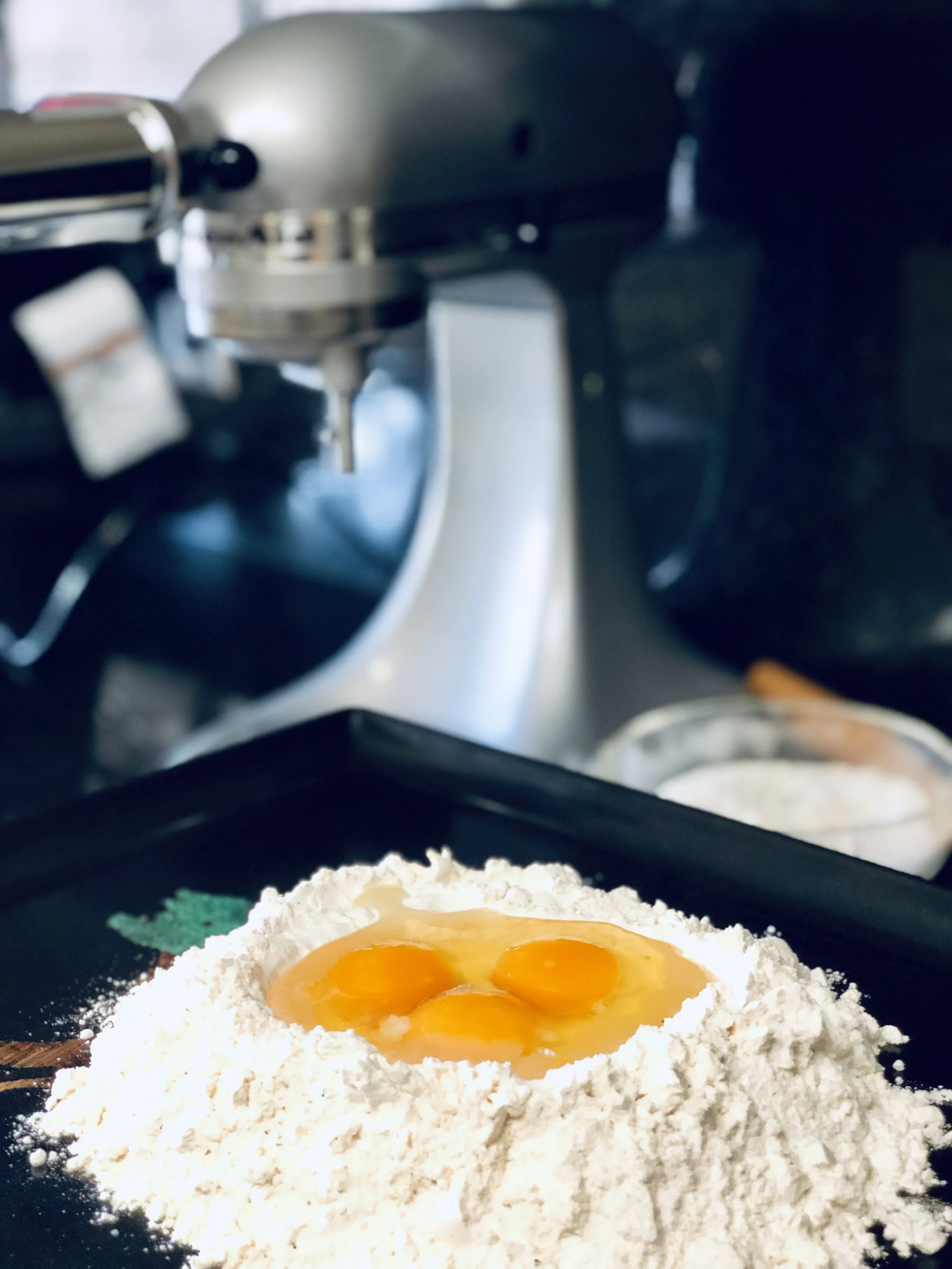 By hand or by mixer, it starts with the well.