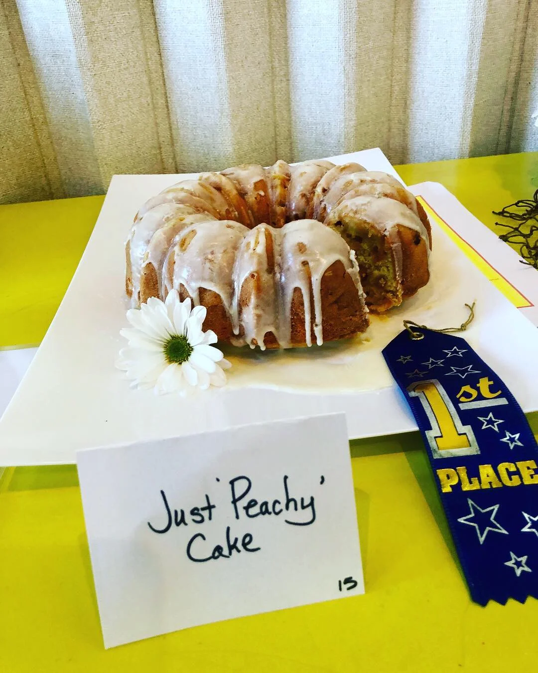 Monty Milburn’s “Just Peachy” Bundt Cake