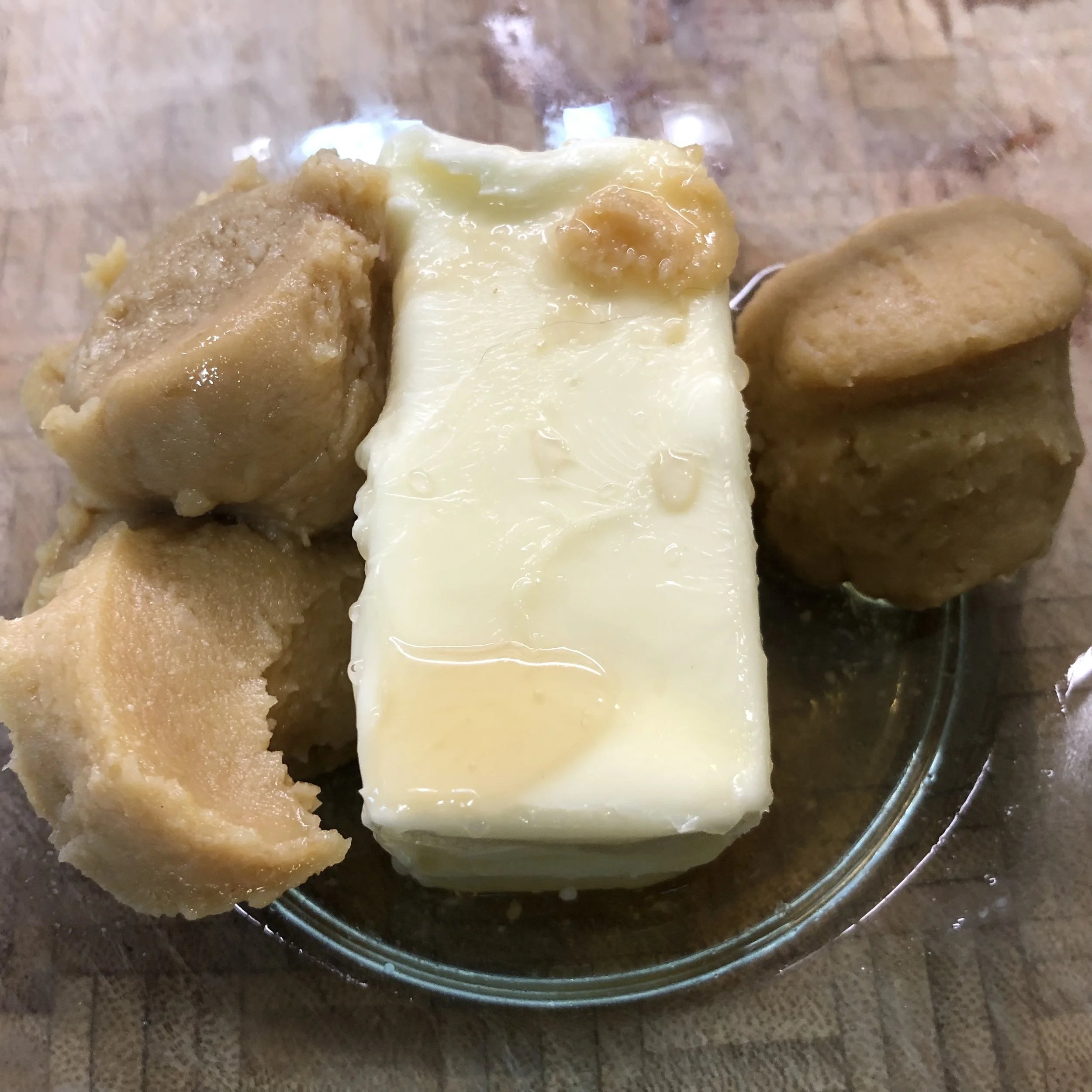 White miso and butter.