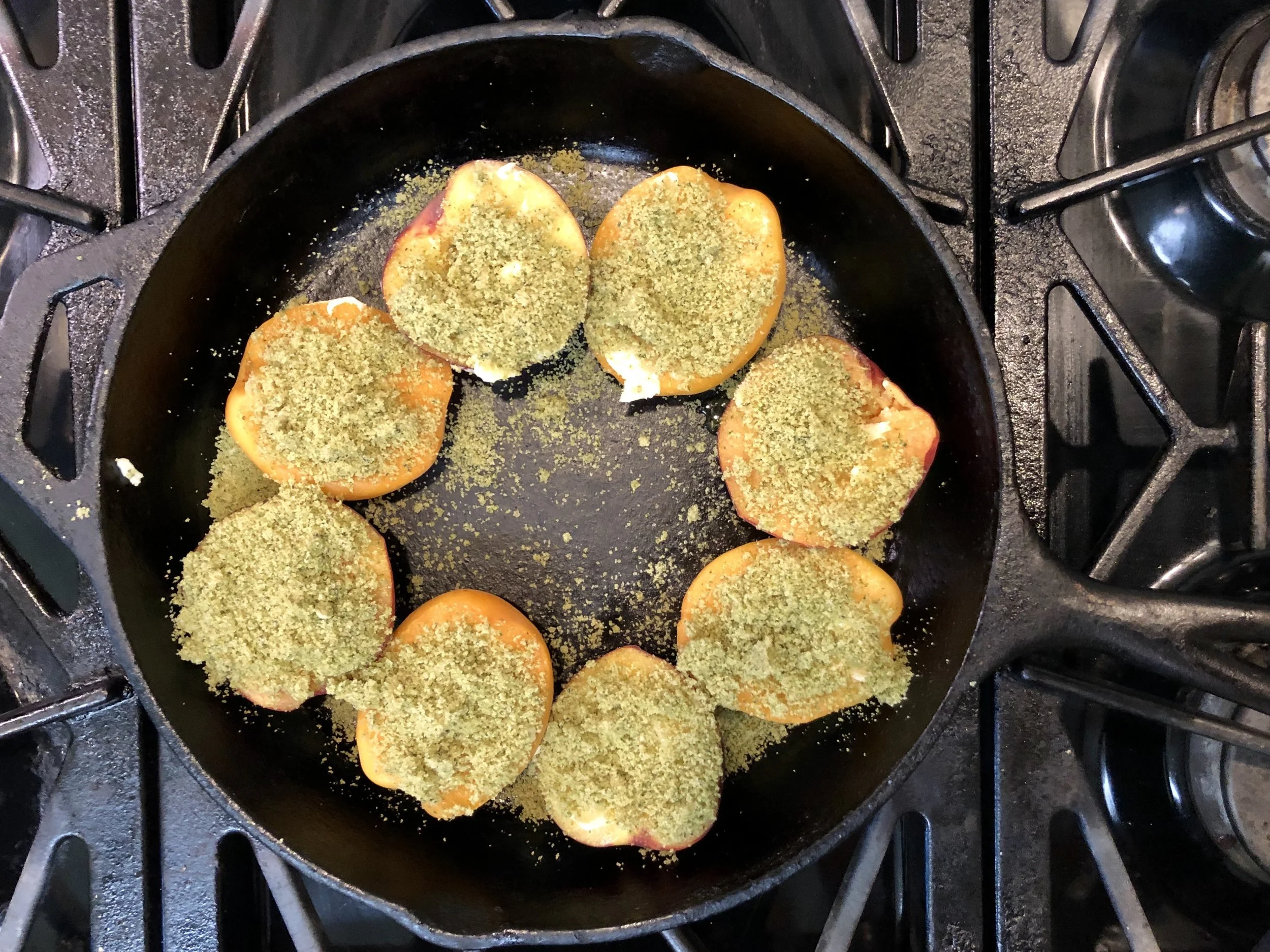 Rosemary Sugar is on and ready fro the oven.