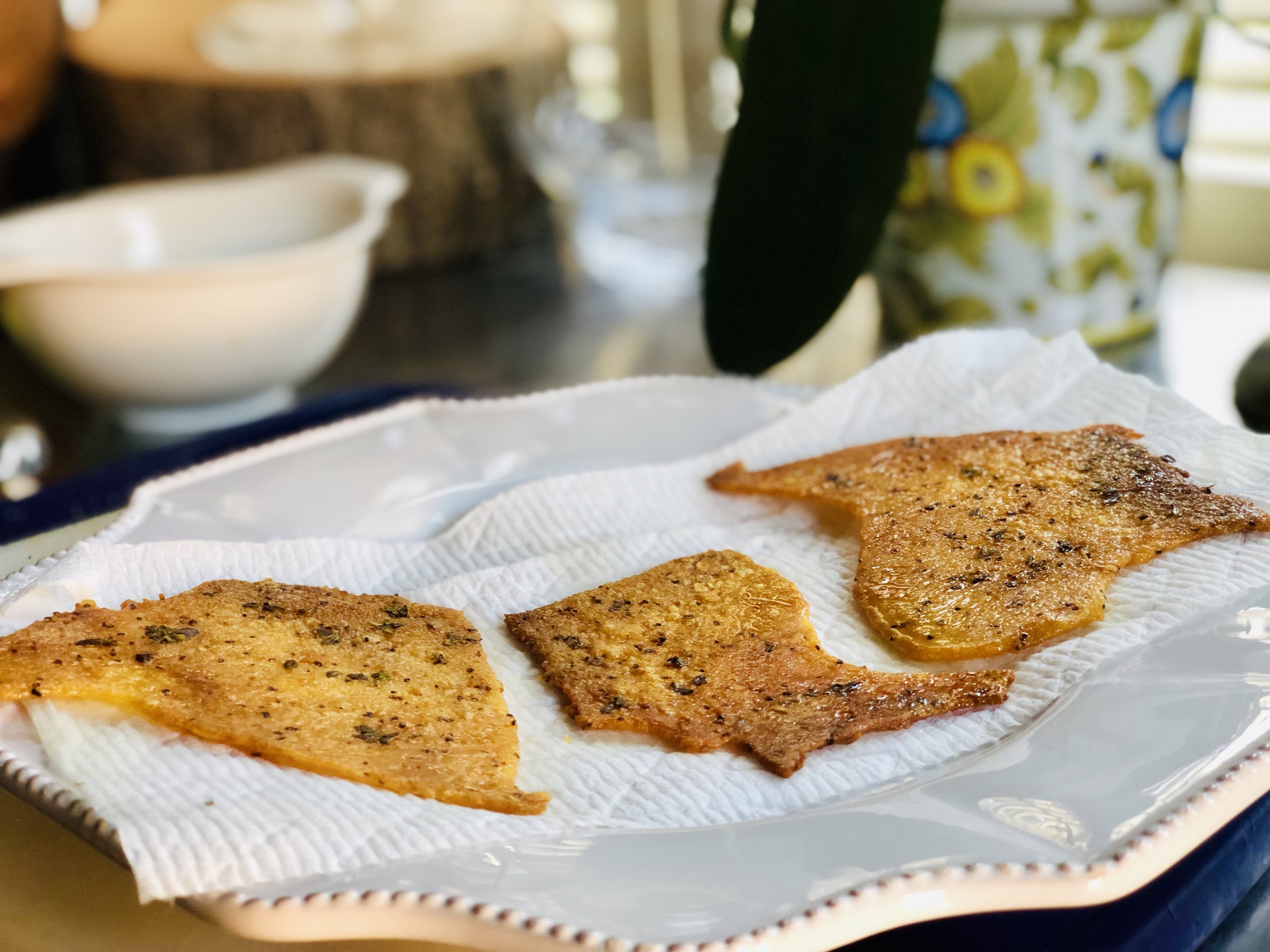 Crispy and reminiscent of bacon!