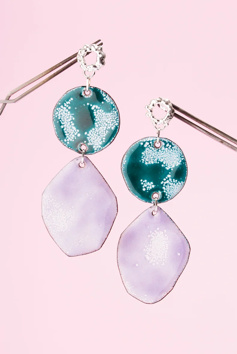 Crown-Earrings-Statement-Colourful