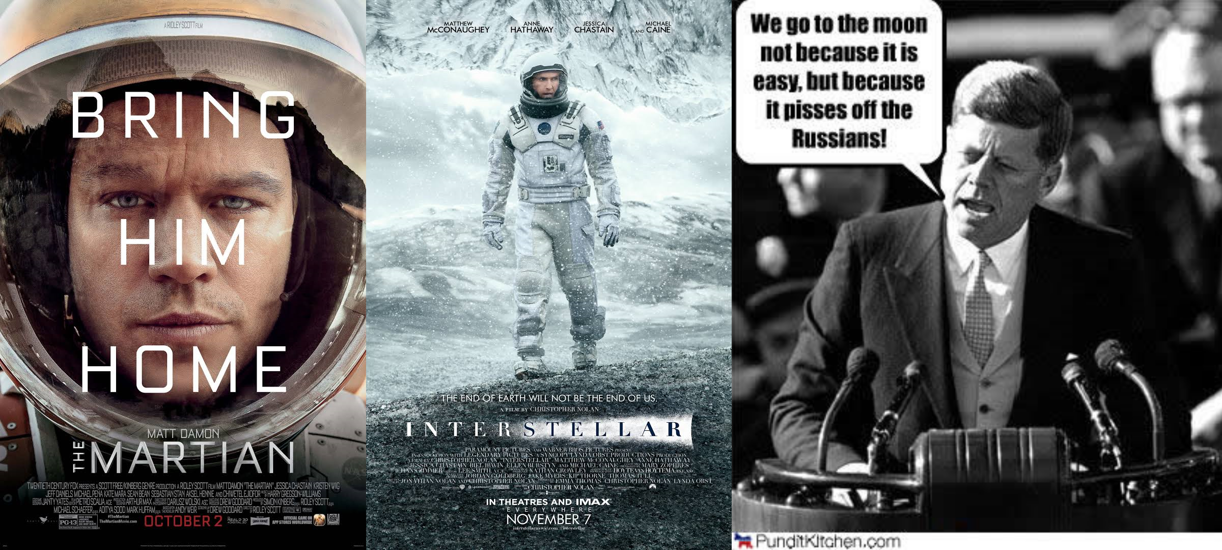 Space, the last refuge of the right