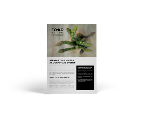 Corporate Catering Brochure