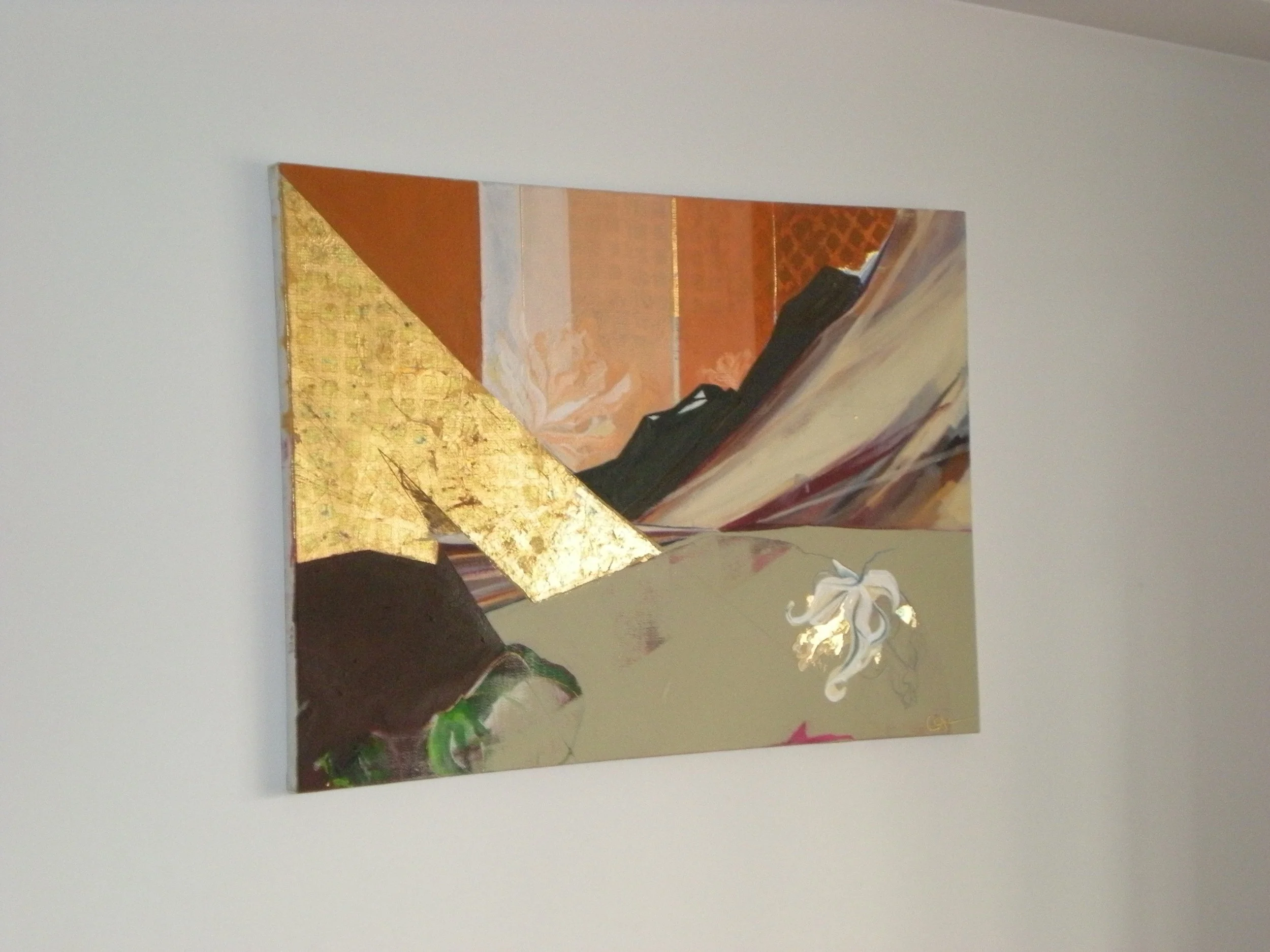    Lan Gu--Portrait of a Name   ; oil and gold leaf&nbsp;on canvas; 120&nbsp;x 100cm;&nbsp;2010  