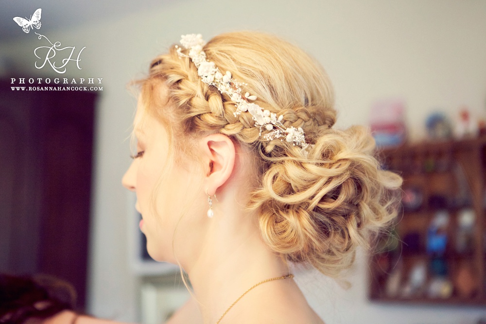 Messy wedding updo