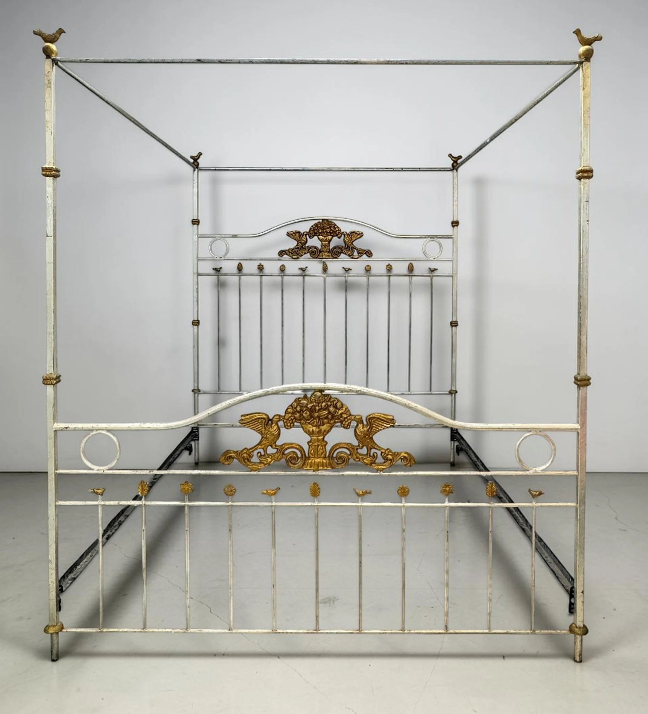 vintage-distressed-silvered-iron-canopy-king-canopy-bed-with-gilt-accents 00sp studio.jpg