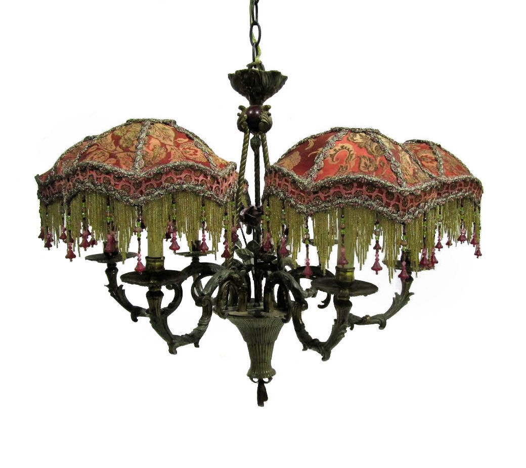 Kathleen Caid Beaded Silk Chandelier $5,495 (Make Offer Available)