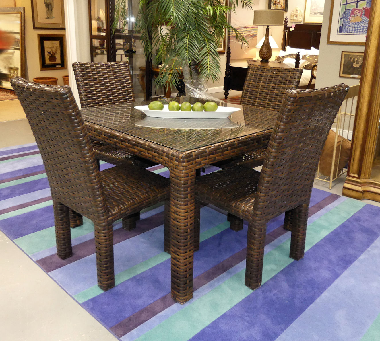 SOLD Lloyd Flanders Contempo Outdoor Dining Set