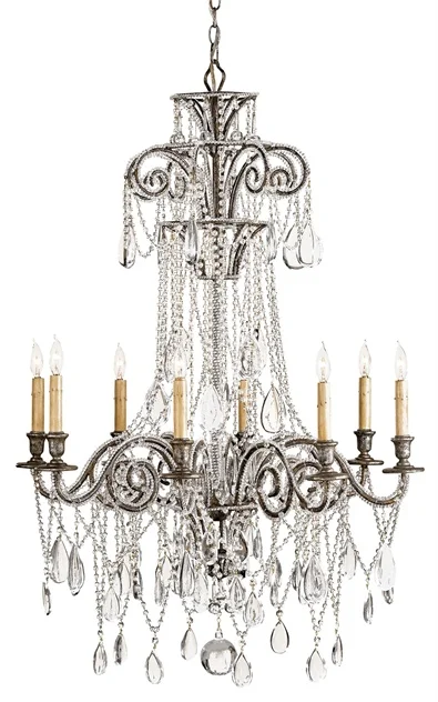 SOLD Curry & Company "Lillian" Chandelier 9051 Designed by Lillian August - Made in America
