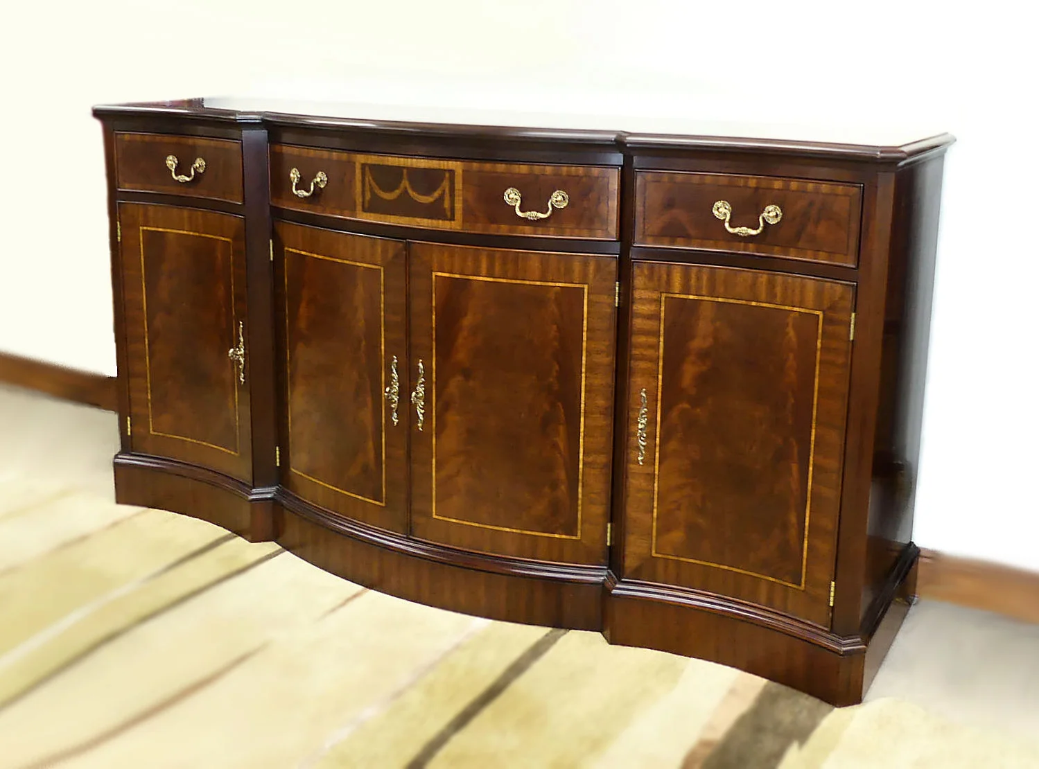 SOLD Henkel Harris Mahogany Breakfront Credenza or Buffet