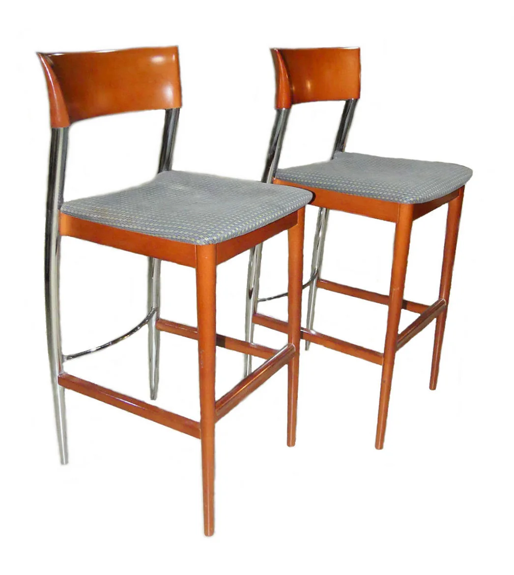 SOLD Pair of 2 Mid-Century Loewenstein Barstools