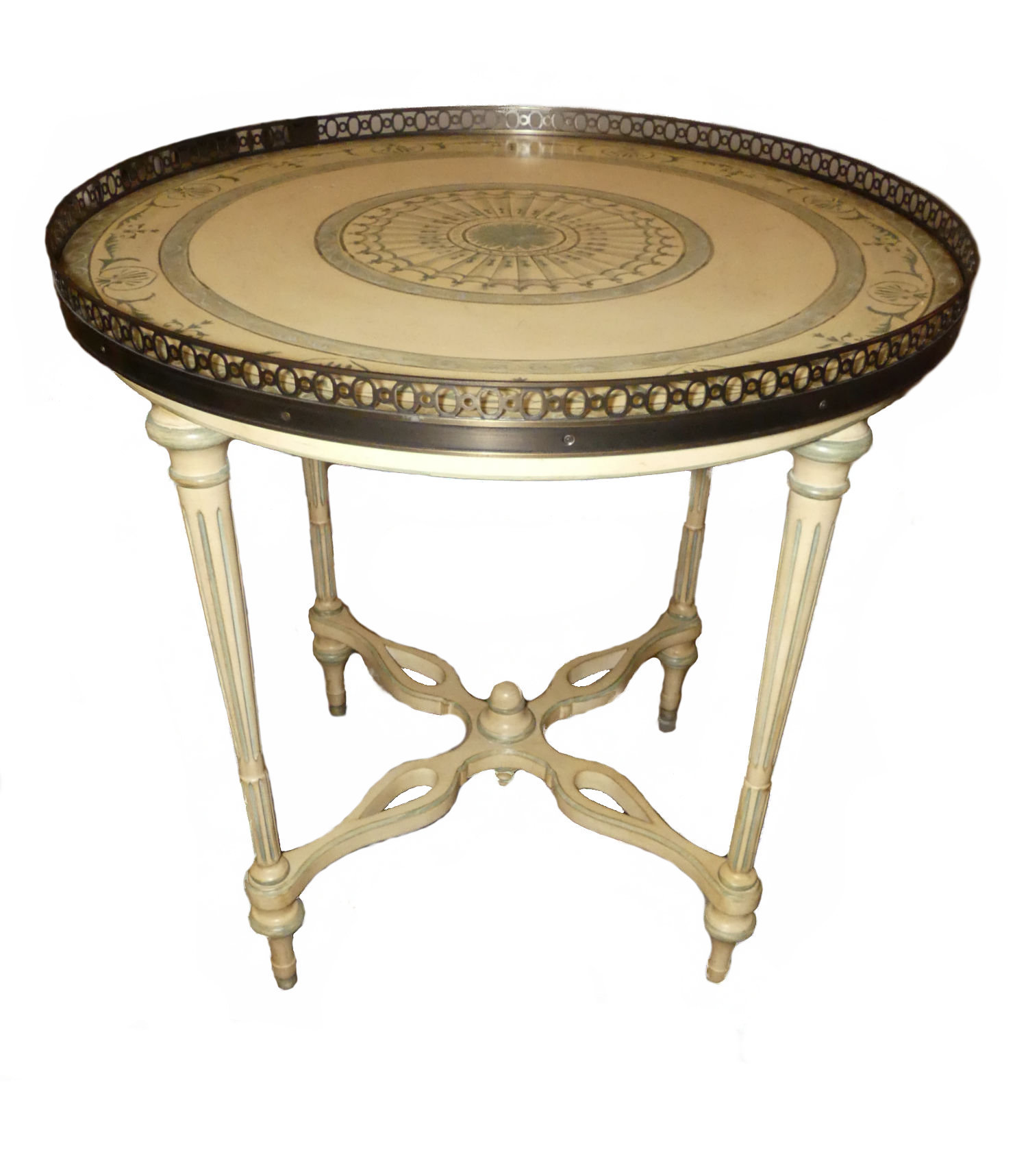 SOLD Hand Painted Italian Style Accent Table