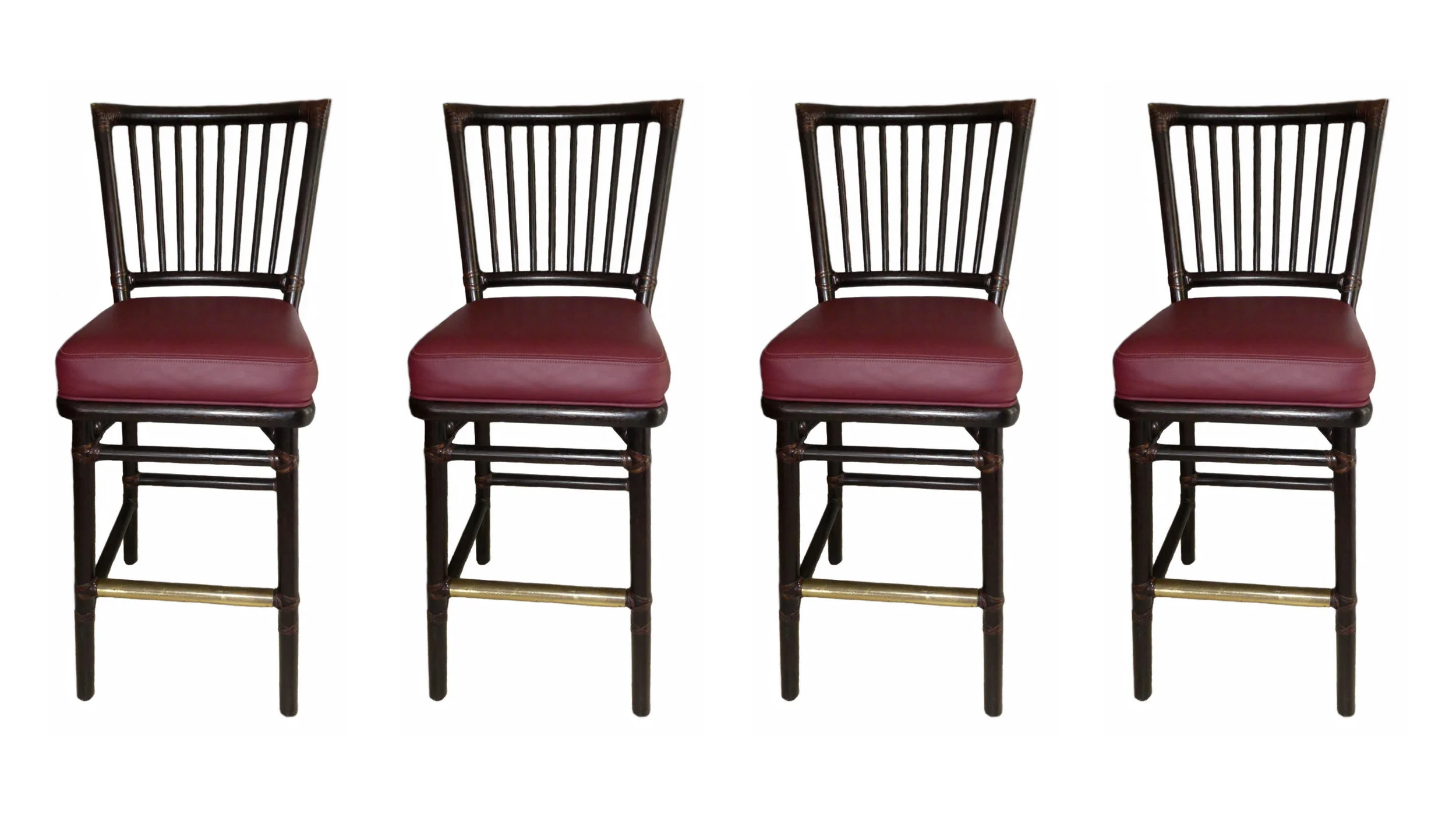 SOLD Set of 4 McGuire Prescott Bar Stools