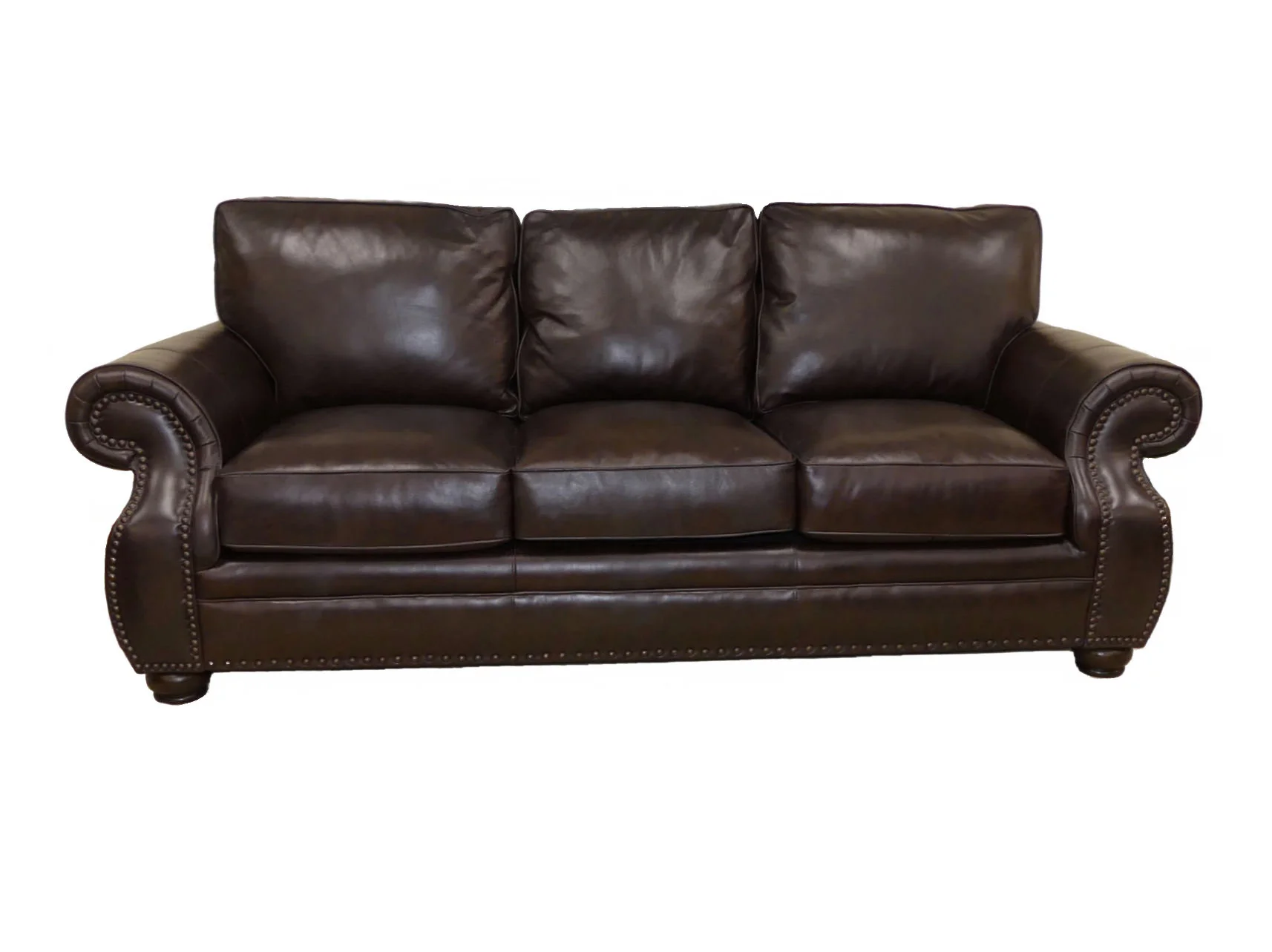 SOLD Bernhardt Furniture Leather Sofa