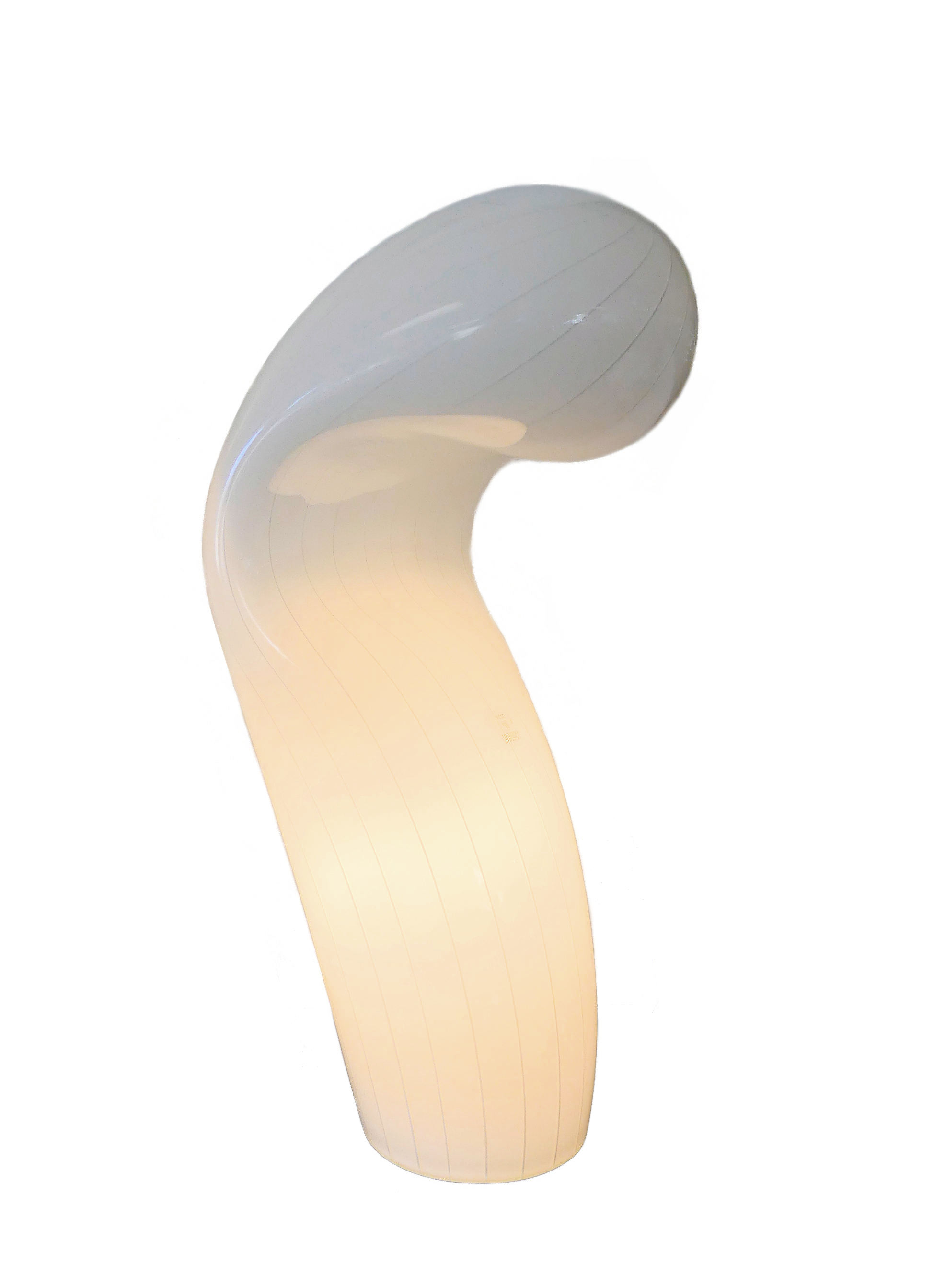 SOLD Vetri Murano Glass Free-Form “Cobra Table Lamp