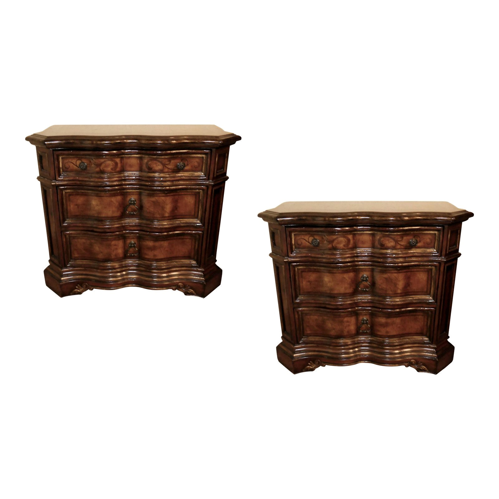 SOLD Pair of 2 Hooker Furniture Beladora Nightstands