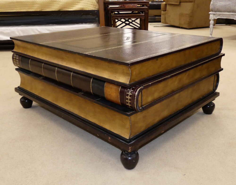 Encore Furniture Gallery Maitland Smith, Maitland Smith Leather Book Coffee Table