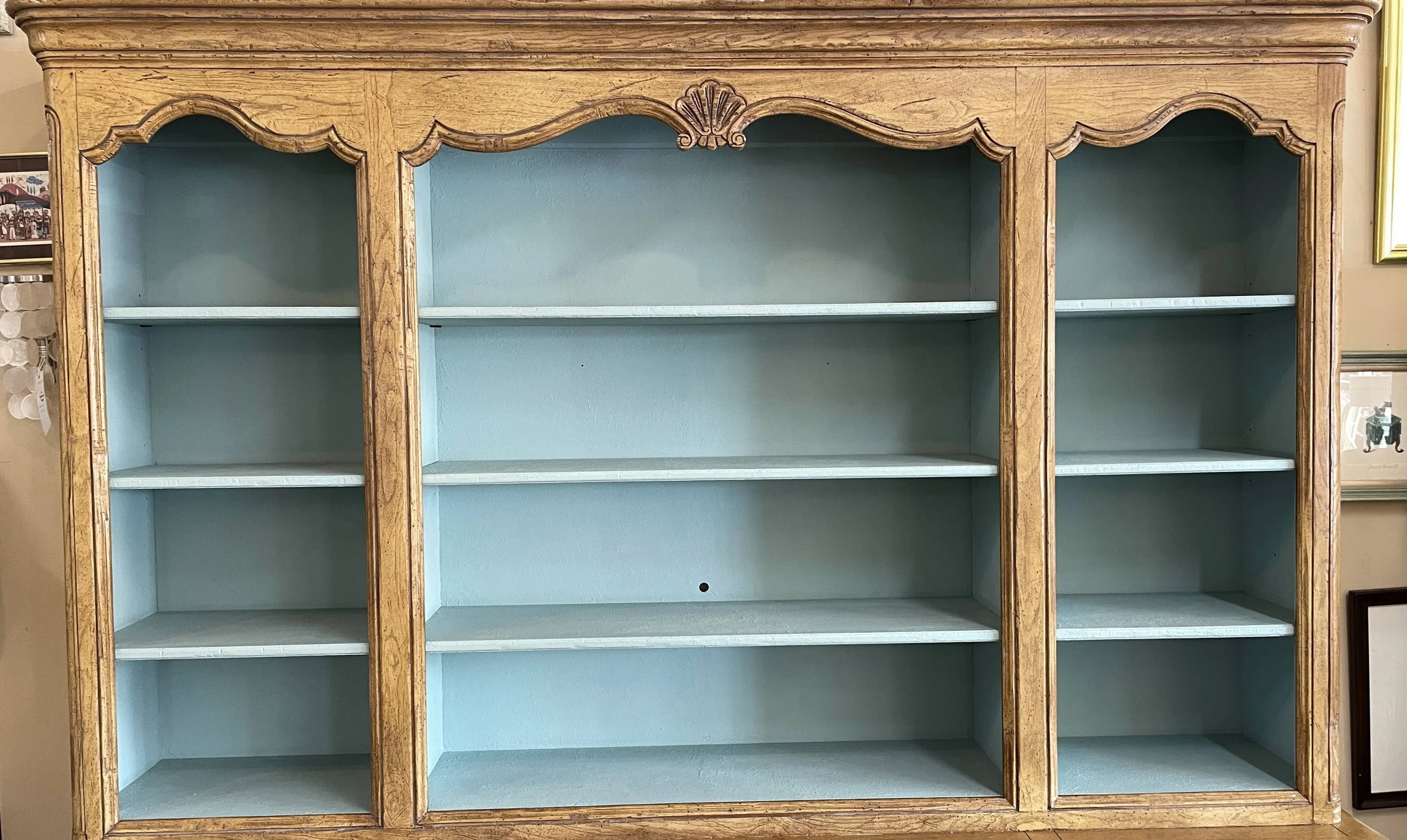 vintage-baker-oak-sideboard-hutch-bookcase-display-cabinet a03.jpg