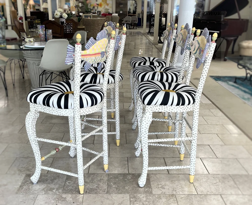 Encore Furniture Gallery-Set of MacKenzie Childs Freckle Fish