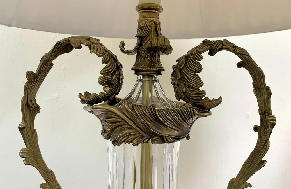 Encore Furniture Gallery-Pair Vintage John Richard Glass Brass