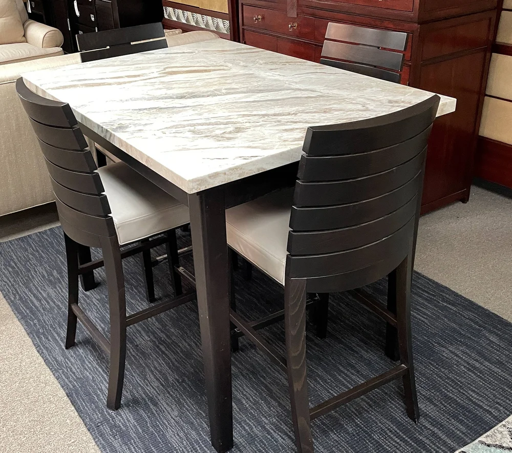 Granite top pub table online and chairs