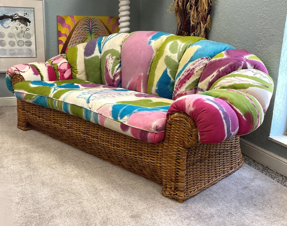 Wicker Style Vintage Wicker Style Sofa A New Look For Old Wicker Furniture