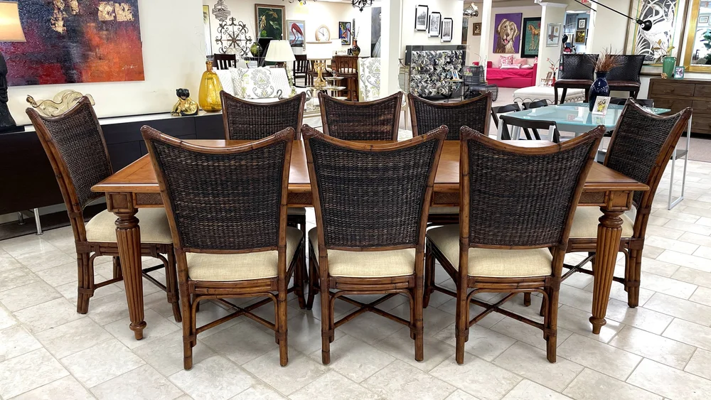 Wicker Lexington Bar Dining Set Encore Furniture Gallery-Lexington