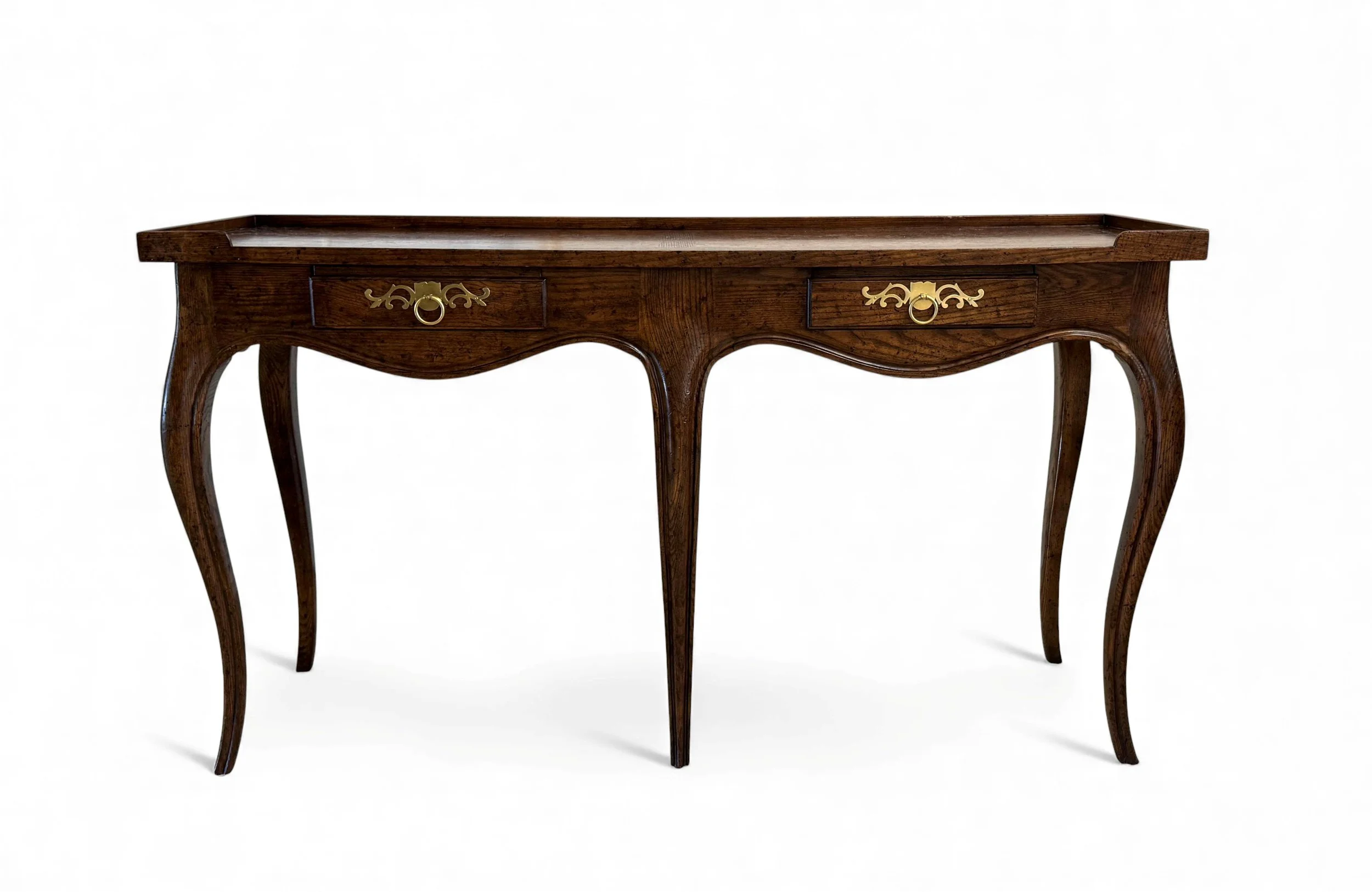 vintage-baker-milling-road-distressed-french-country-walnut-console-table 02 sh.jpg