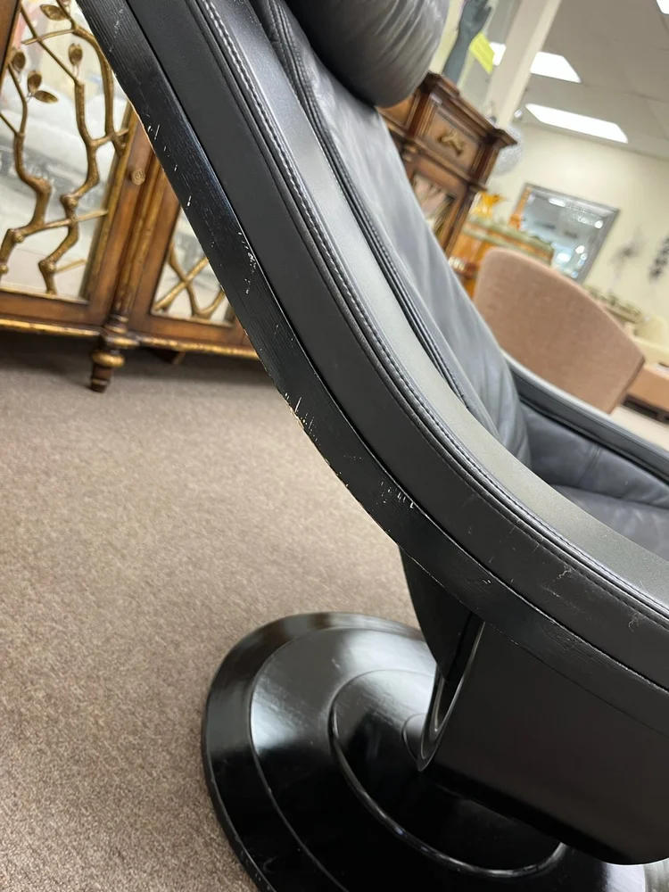 Encore Furniture Gallery-1970s Nelo Move Leather Swivel Lounge