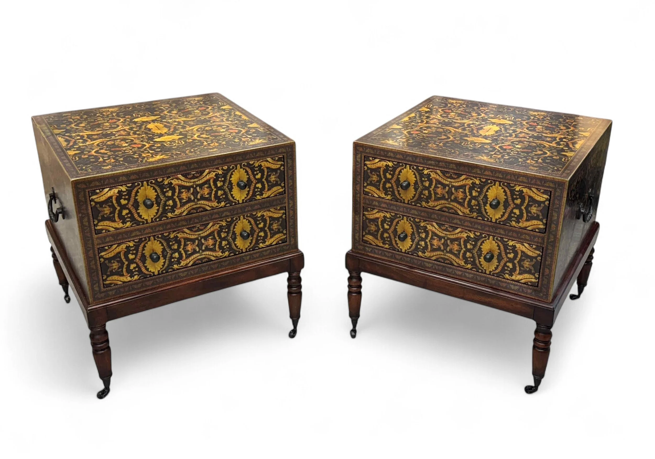 theodore-alexander-decoupage-two-drawer-side-tables-chests-nightstands 00sh.jpg
