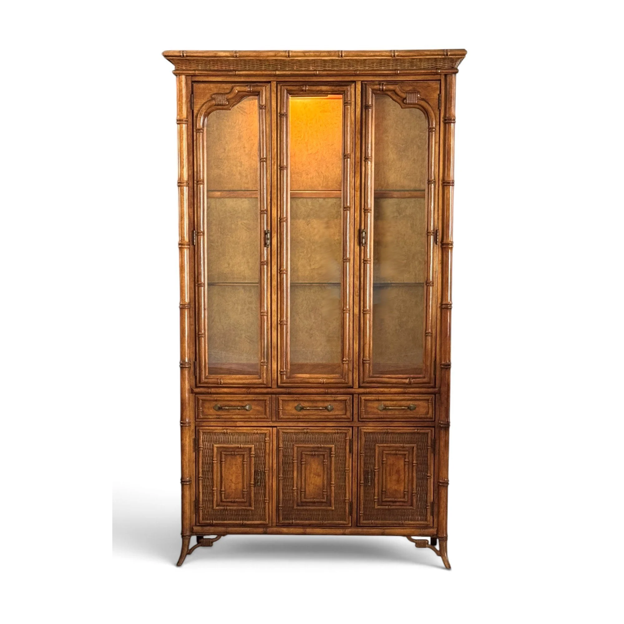 vintage-standley-faux-bamboo-woven-rattan-fretwork-lighted-china-display-cabinet 00-sh.jpg