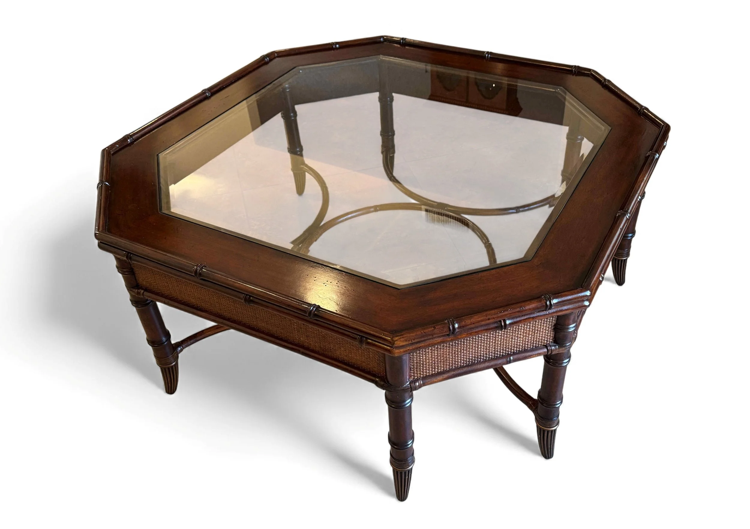 tommy-bahama-mairians-faux-bamboo-rattan-glass-octagonal-coffee-cocktail-table 01 sh.jpg